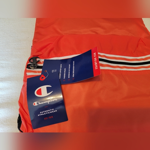 NWT Orange Champion Backpack - Picture 8 of 9